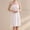 White, variant on DuoJiaJ Half for Women Soft Underskirt Maxi Skirt Elegant Skirt Beige L