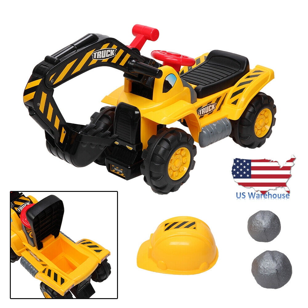Battery Powered Kids Ride On Car Electric Excavator Digger Outdoor Play Toy US