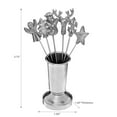 thumbnail image 2 of Maison Concepts Christmas Set Of 6 Assorted Cocktail Picks With Holder (1.85L X 1.85W X 5.75H), 2 of 4