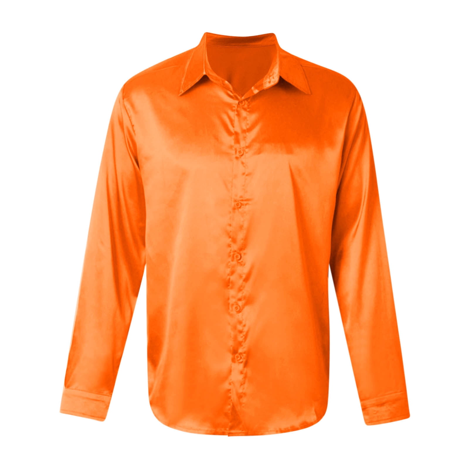 strapless open back dress Men's Burnt Orange Guayabera