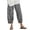 a-435Black91, variant on Womens Gingham Cropped Pants With Elastic High Waist Tulip Split Hem Relaxed Fit For Casual Daily Wear Summer Errands Weekend Outings Blue