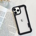 thumbnail image 2 of Compatible with iPhone 14 Pro Max Bumper Frame Case Frameless Cooling Heat Dissipation No Backplate Protection Fashion Shockproof Cover for Girls Women Man Black, 2 of 14