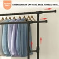 Clothes Racks, Portable Clothes Rack with Wheels,Rolling Clothes