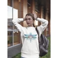 thumbnail image 2 of Dragonfly Sacred Geometry Design Sweatshirt Women -Image by Shutterstock, Female Small, 2 of 4