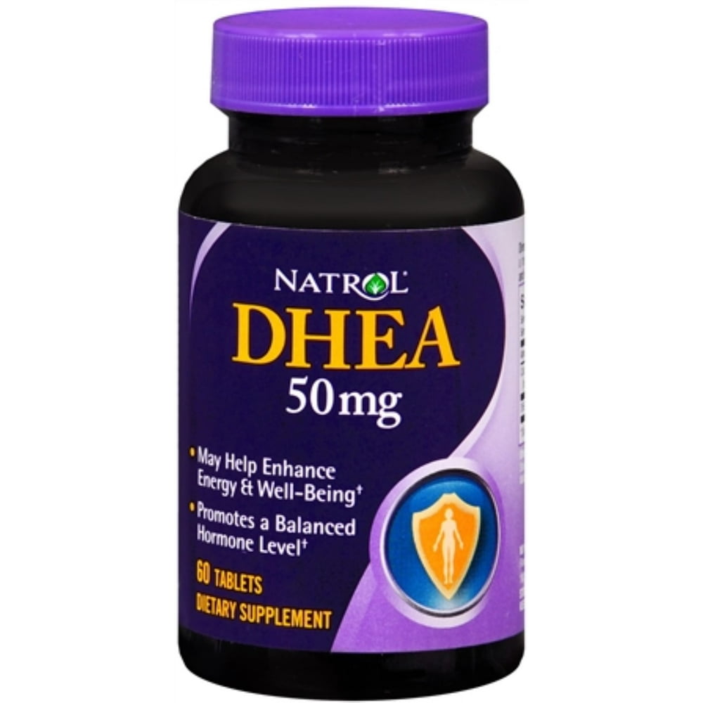 Natrol DHEA 50 mg Tablets 60 Tablets (Pack of 2)