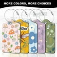 thumbnail image 7 of 2Pack Luggage Tags for Suitcases, Cute  Pu Leather Cruise Luggage Tag with  Cover ID Label Address Card and Metal Ring Suitable for Women Men  Travel Bag   and Butterflies, 7 of 7