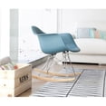 thumbnail image 3 of 2xhome Blue Mid Century Molded Shell Designer Plastic Rocking Chair Armchair Arm Chair Patio Lounge Garden Nursery Living Room Rocker Replica Decor DSW Chrome Eiffel, Set of 1, 1 piece, 3 of 7