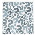 thumbnail image 2 of Ambesonne Modern Shower Curtain, Contemporary Pattern Sketch, 69"Wx84"L, Blue Grey, 2 of 4