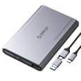 thumbnail image 1 of Carcasa de disco duro ORICO USB C de aluminio para SSD SATA de 2,5 pulgadas, 1 of 8