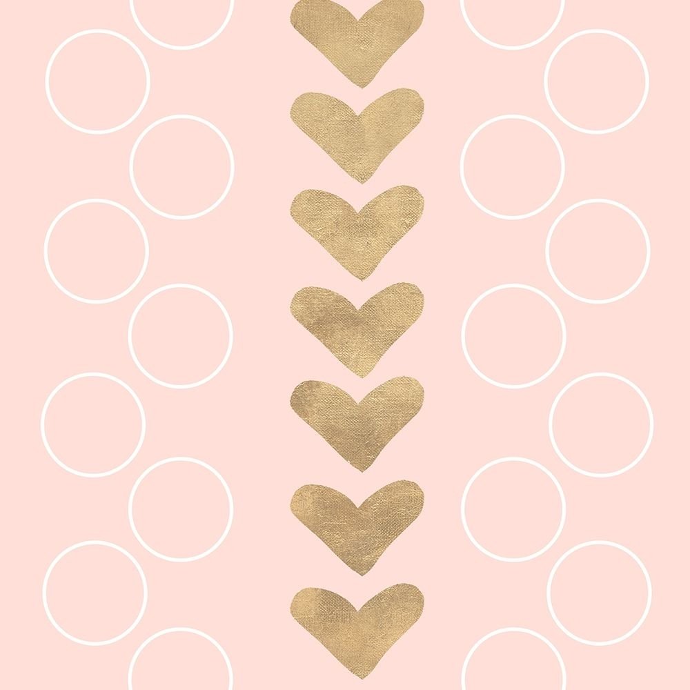 Hearts and Os Poster Print by SD Graphics Studio (24 x 24)