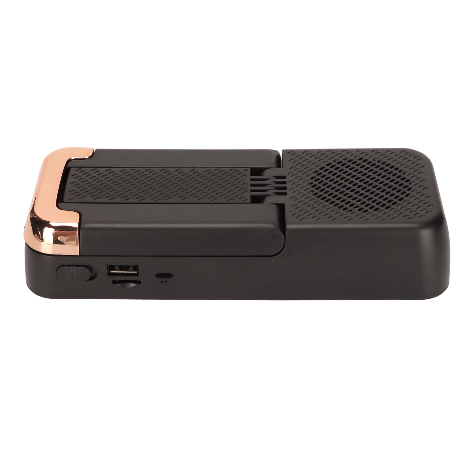 Suodoka Phone Stand Bluetooth Speaker, 2-in-1 HD Stereo Wireless Speaker with Sturdy Desktop Cellphone Holder for Tablets and Smartphones, Built-in 1200mAh Battery, Prevent Slip Design, Black