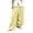*07Yellow, variant on Womens Boho Summer Baggy Cotton Pleated Harem Pants Loose Elastic Waist Wide Leg Hippie Long Balloon Pants Brown S