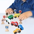 thumbnail image 6 of Small Wooden Vehicles Toys Wooden Cars Toys for Toddlers Boys Birthday Gifts, 6 of 8