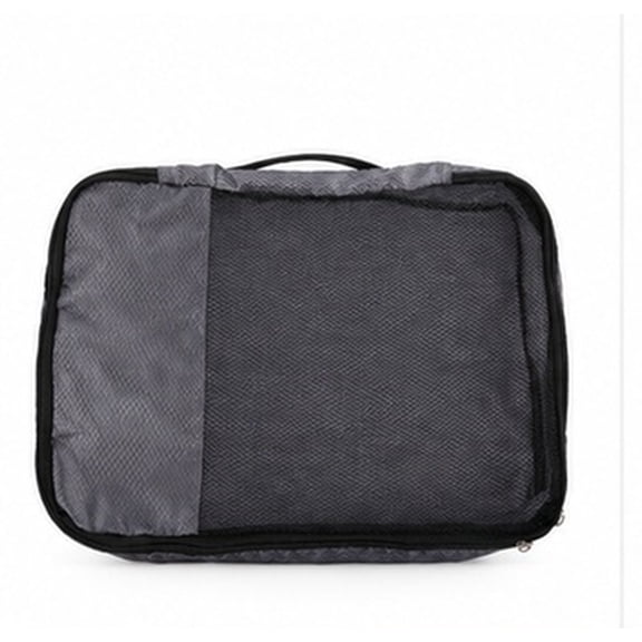 COMPUKAS Grey Fabric Suitcase Organizer Bag 1-Pack for Travel, Shoe & Makeup Storage, Women’s Home Organizer
