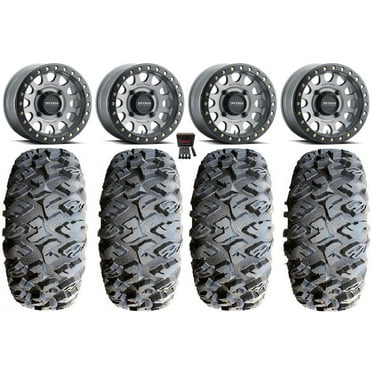 Method 415 Bdlk 15" Wheels Gr +38mm 33" RC500S Sticky Tires Can-Am ...