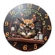 thumbnail image 3 of Reloj de pared colgante con diseño de gato, decorativo, sin tictac, creativo y estético. SX2 20 cm, 3 of 9