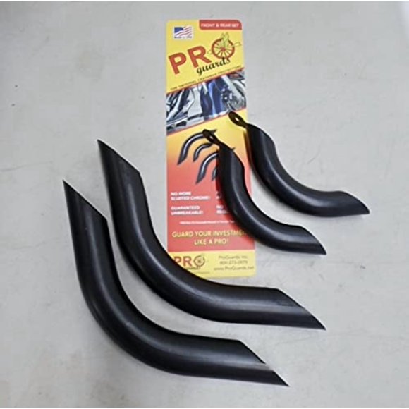 PRO Guards Crash Bar Protectors for Harley Davidson's Front & Rear Black Engine Guard Motorcycle