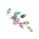 thumbnail image 5 of Paquete de 50 colgantes de cristal multicolor para hacer tú mismo tus propias joyas. Plata, 5 of 7