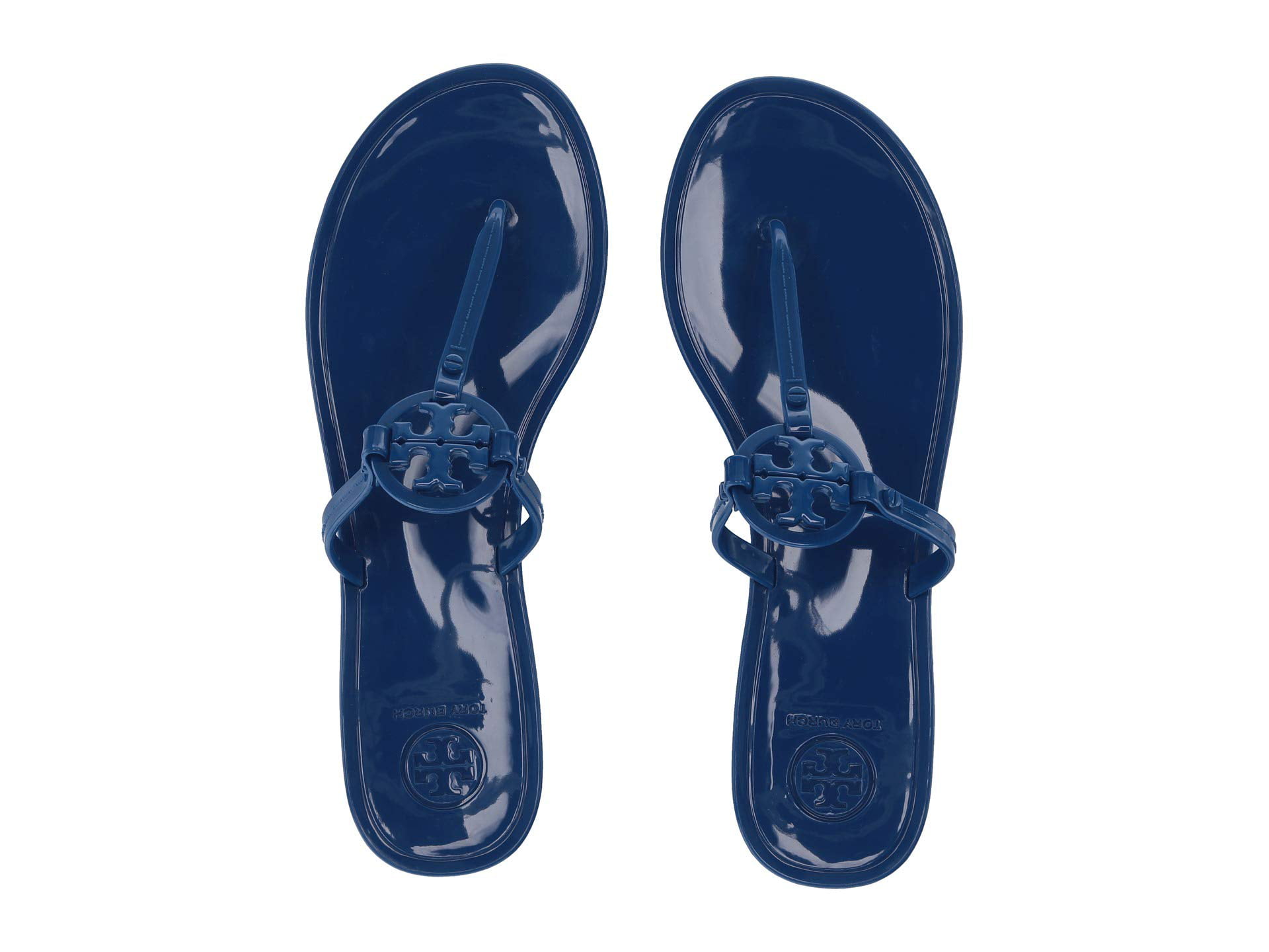Tory Burch Women's Mini Miller Jelly Thong Sandals - Peach - Size 8