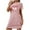 Pink, variant on HomeGardon Women's Sleepwear Nightgowns for Women,Fashion Print Medium Length Dress Oversized Short Nightgown Fashion Chest Print Short Sleeve Nightdress,S-XXL