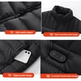 thumbnail image 6 of Heated Vest for Women Men with Battery Pack,Unisex Winter Warm Heating Puffer Vest with 15 Heat Zones Windproof Waterproof Heated Jackets for Outdoor Cycling Hunting Fishing Skiing,3XL, 6 of 10