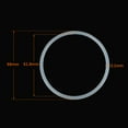 thumbnail image 2 of Uxcell 68mm OD 61.8mm ID 3.1mm Width Silicone Seal O-Rings White 20 Pack, 2 of 3