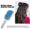 thumbnail image 3 of Hair Drying Comb Blue Absorbent Anti Dandruff Anti Radiation Hair Paddle Brushes, 3 of 5