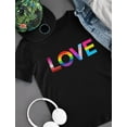 thumbnail image 4 of Tstars Mens LGBT Clothing Love is Love Gay Lesbian Rights Support Pride Parade Rainbow Flag Heart LGBT Gay Gifts for Husband Gay Shirt for Him Shirts for Men T Shirt, 4 of 5