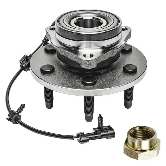 Detroit Axle - 4x4 Front Wheel Bearing Hub   CV Axle Nut Replacement for Chevy GMC Silverado Sierra Express Savana 1500 Tahoe Yukon - 2pc Set