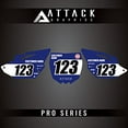 thumbnail image 3 of Attack Graphics 2069890013-d13355-13 Pro Series Restyle Number Plate Backgrounds Compatible with Polisport MX Restyling Kit for Yamaha YZ125 2013, 3 of 4