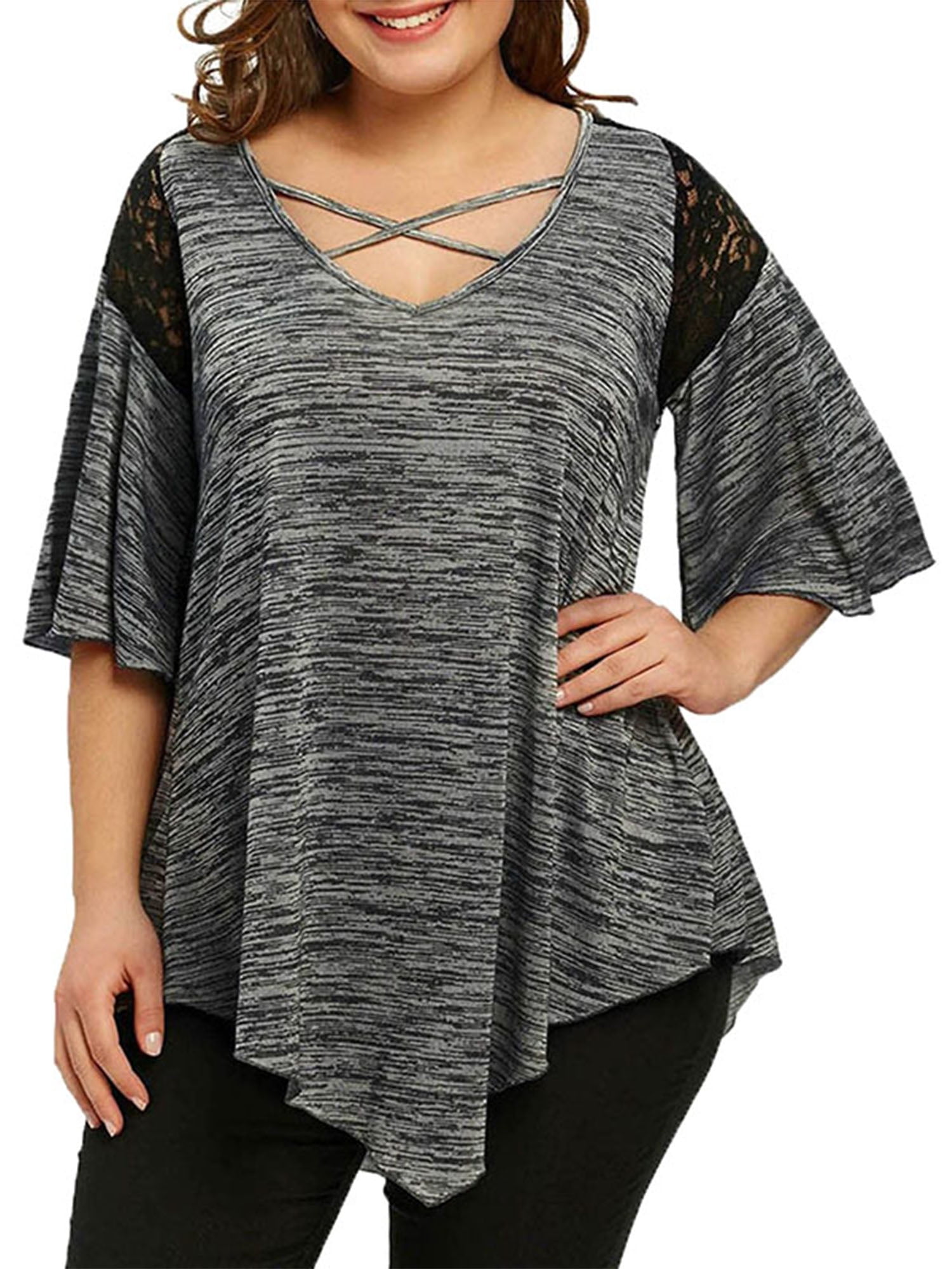 Holiday blouses plus size Clearance