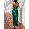 thumbnail image 4 of Cowl Neck Asymmetrical Ruffle Hem Maxi Dress Above Ankle Length, 4 of 4
