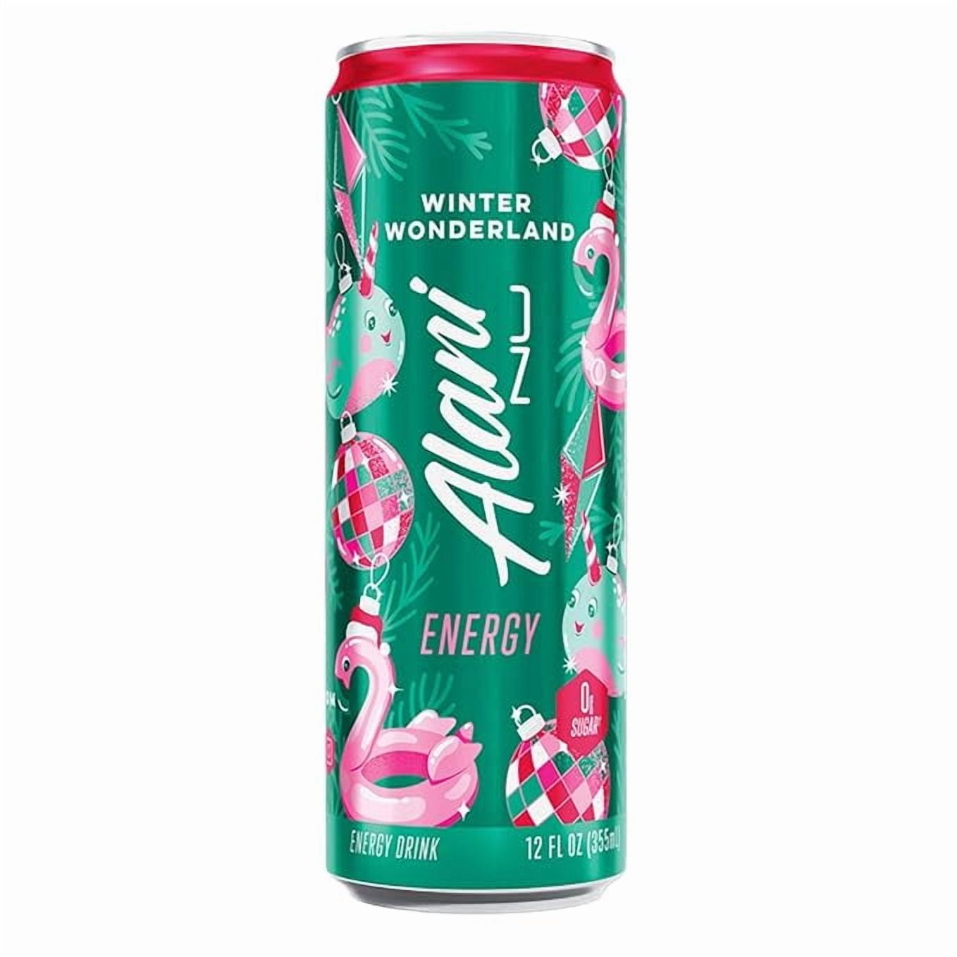 New Alani Sugar Free Energy Drinks Variety Pack, Winter Wonderland, Dream Float - Low Calorie,12 oz (6 Pack)