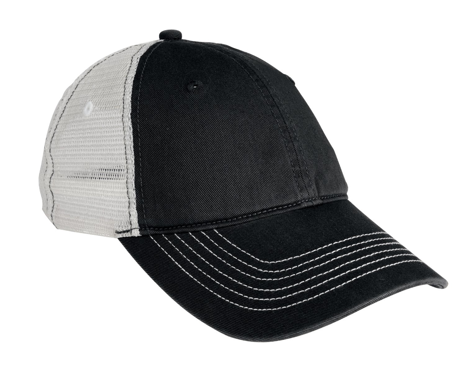 low profile unstructured mesh back cap