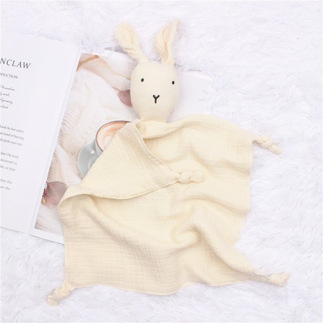 Edredón de muselina de algodón para bebé, manta suave para recién nacido, muñecas para dormir, juguete para dormir a la moda para niños, Baberos de toalla para calmar