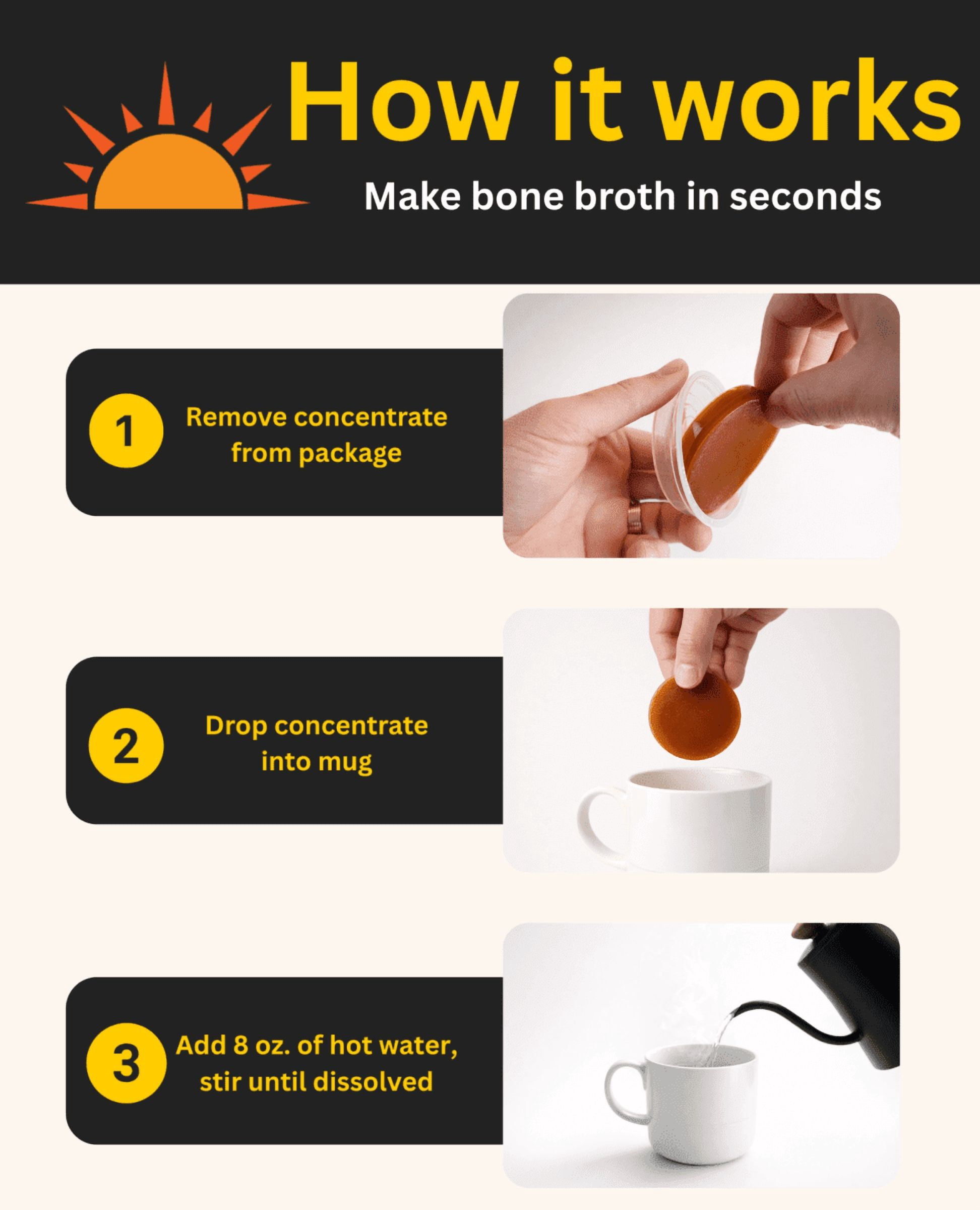 Beef Mushroom Bone Broth 12 Pack