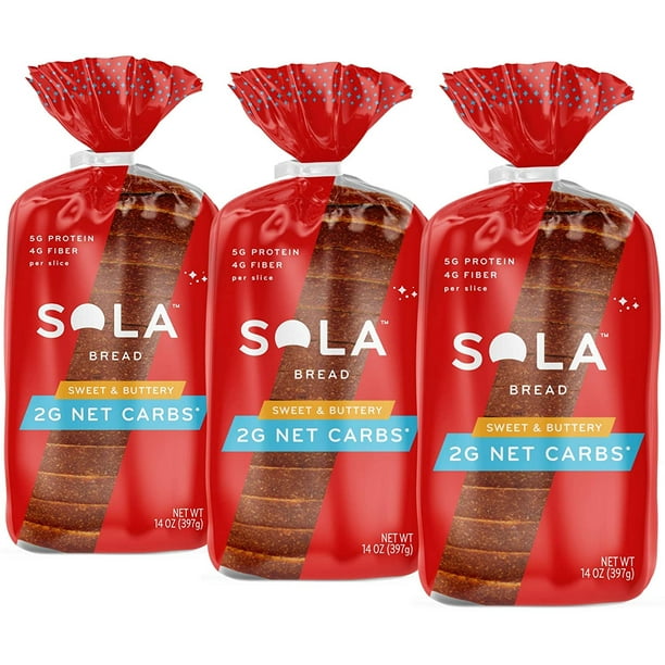 Sola Sweet and Buttery Bread Low Carb, Low Calorie, Reduced Sugar, 5g