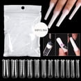 thumbnail image 1 of Uñas postizas a presión, regalo para mujer, manicura, esculpido, molde extensible con escala, paquete de 60, uñas de ataúd, 1 of 3