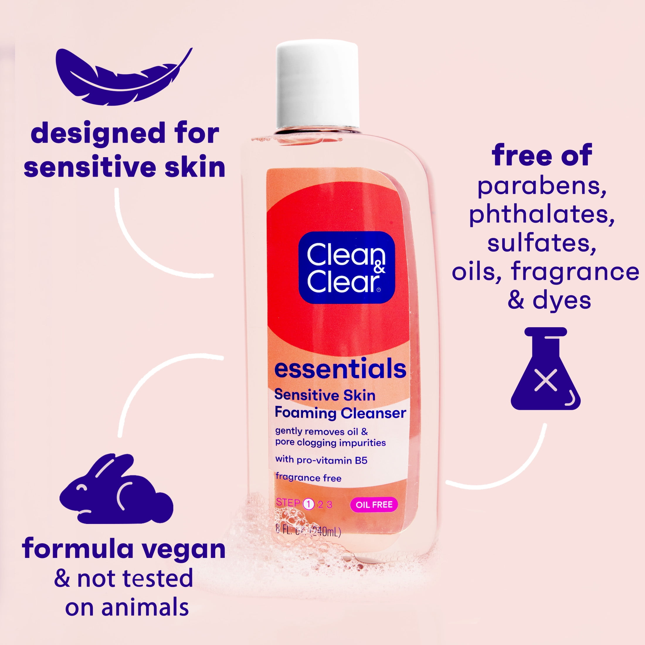 Clean & Clear Foaming Facewash for Oily Skin Brown 240ml US for sale online