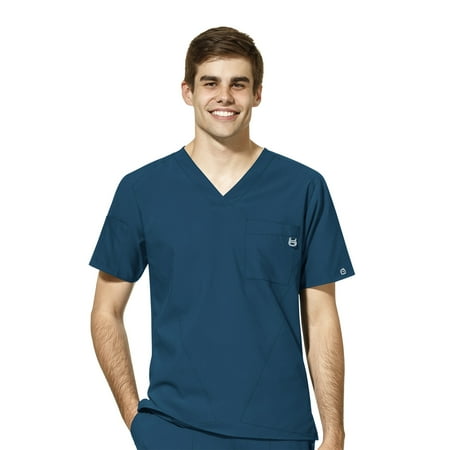 

WonderWink W123 6355-Men s V-Neck Scrub Top