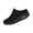 Black, variant on Orthopedic Mule Clogs for Women Stretch Knitted Platform Closed Round Toe Comfortable Breathable Air Cushion Walking Sliipers Open Back Wedge Heel Casual Mules Sneaker with Arch Support