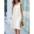 thumbnail image 4 of SMZ Women's Nightgowns Long Sleeveless Night gown with Pockets Soft Ladies Nightdress, 4 of 6