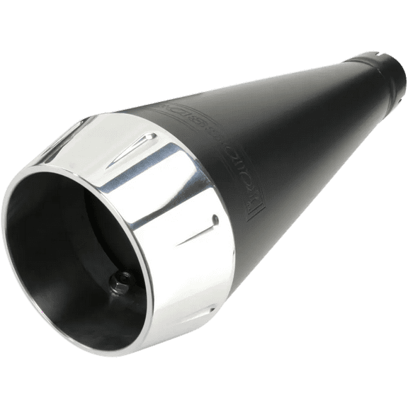 Bassani Road Rage Short Upswept 12" Megaphone Black 2-into-1 Exhaust (14122J)