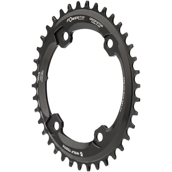 Wolf Tooth Shimano Elliptical 110 BCD GRX Chainring - Tooth Count: 38 Chainring BCD: 110 Shimano Asymmetric
