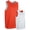 Orange/white, variant on Vision Reversible Basketball Jersey - BLACK,WHITE - S