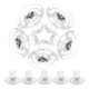 thumbnail image 3 of Secure Silicone and Alloy Earring Backs for Studs Silver Color Comfortable and Durable for Earring Use, 3 of 5