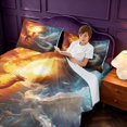 thumbnail image 3 of Manfei Fantasy Dragon Animals King Sheets,Gothic Cloud Bedding,Orange Red,4 Pieces,1 Flat Sheet,1 Fitted Sheet and 2 Pillowcases, 3 of 6