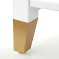 thumbnail image 6 of TMS Rena Rectangular End Table and Pine Wood Legs, White Finish, 6 of 6