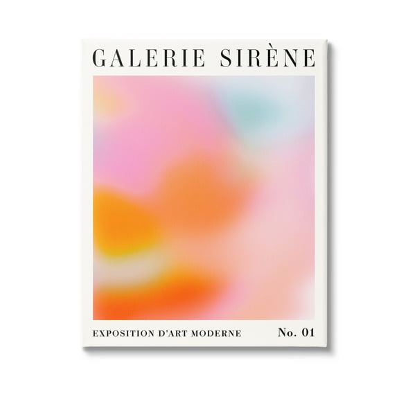 Stupell Industries Bold Ombre Pattern Abstract Painting Gallery Wrapped Canvas Art Print Wall Art, 16 x 20