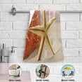 thumbnail image 4 of Tropical Beach Starfish Hand Towels 2 PCS, Summer Island Coast Kitchen Towel Ultra Soft and Highly Absorbent,Decorative Fingertip Face Towel for Bathroom Hotel, 28.3"x14.4", 4 of 4